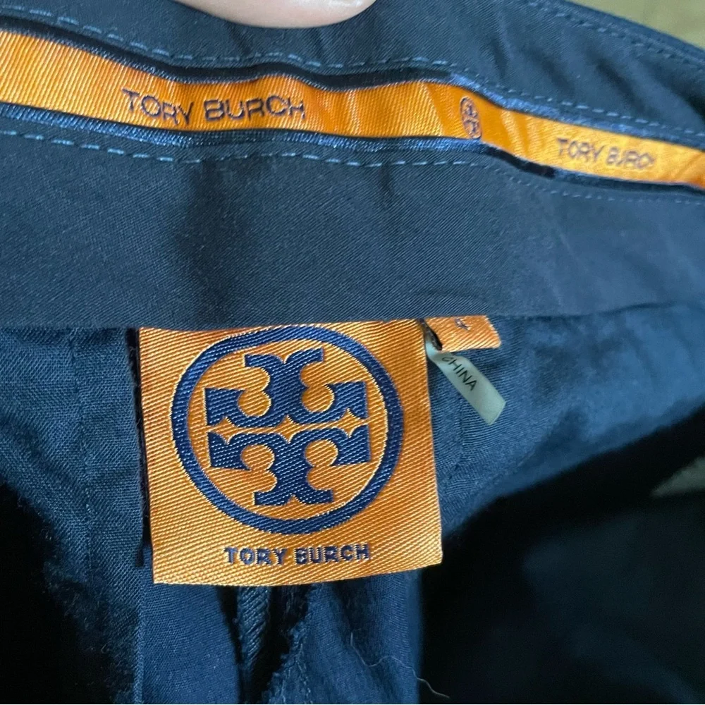 Tory Burch Navy Blue Dress Pants with Structured Fabric size 4